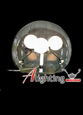 魔幻燈飾：透明球小臺燈(圖)